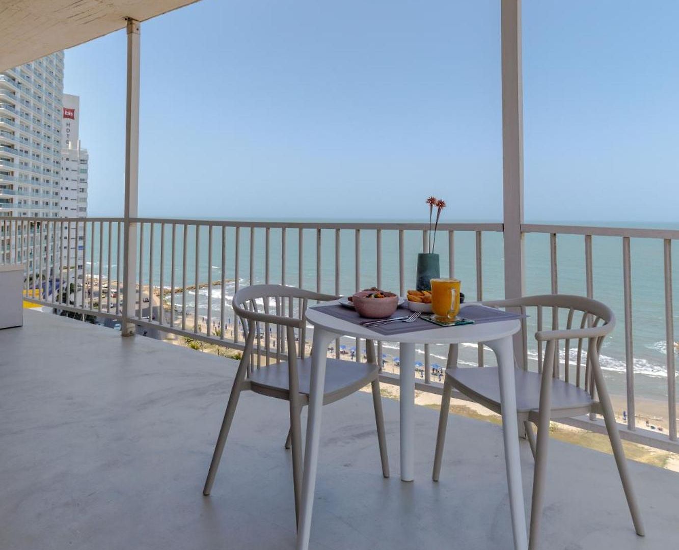 Hbe-p4 Penthouse Lujoso De 4 Frente Al Mar Con Wifi Apartamento *